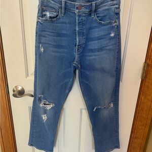 MOTHER Superior The Tomcat Ankle Jean in Play Like a Pirate Size 30